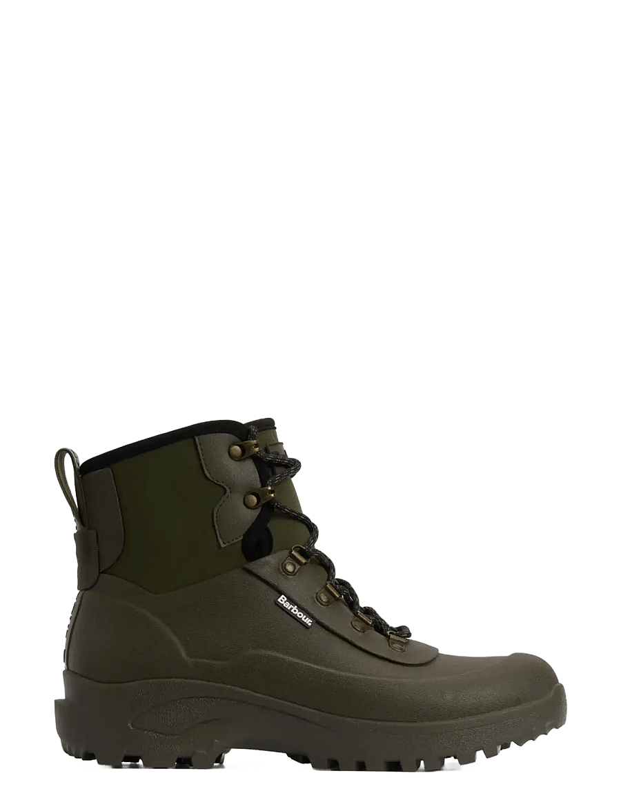 Barbour - Barbour Marlow Lace Up Welly - gummistiefel - olive - 0