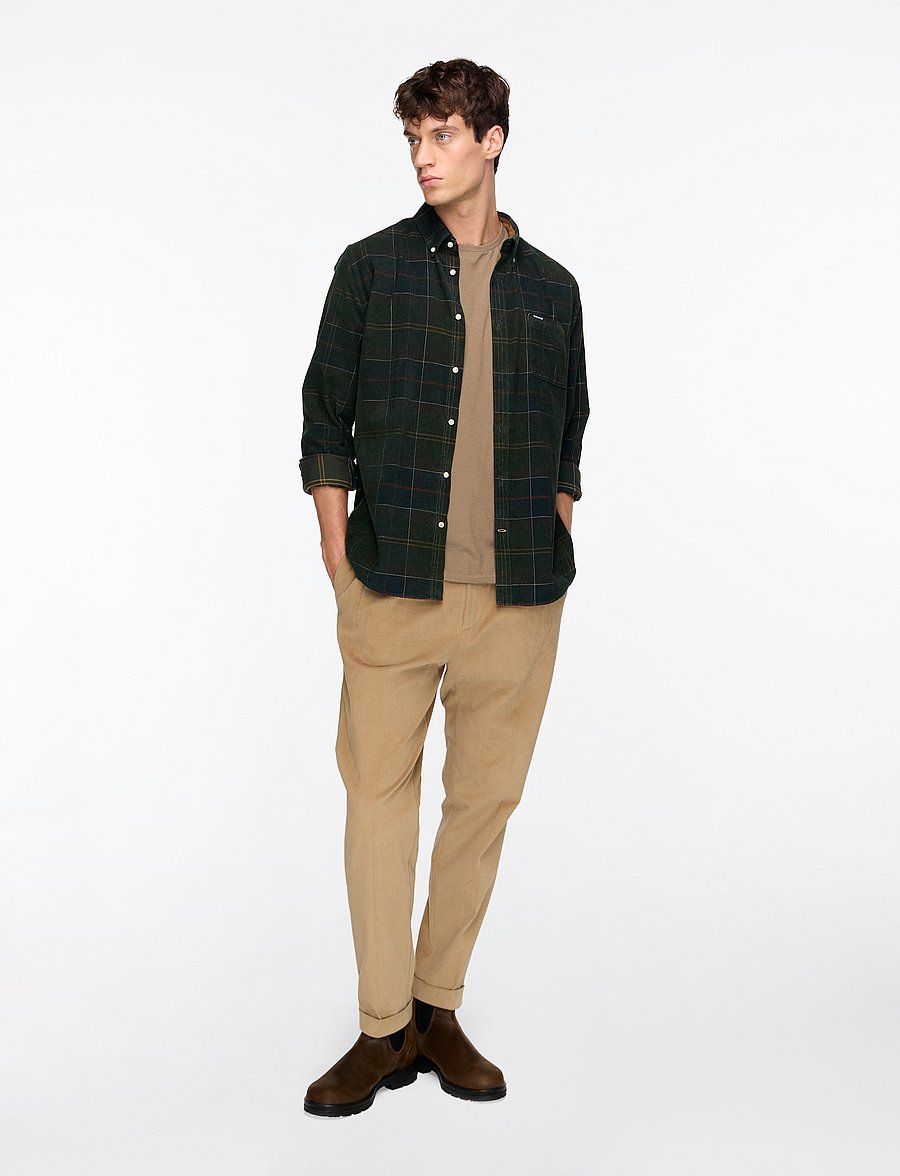 Barbour - Barbour Blair Tailored Tartan Cord Shirt - velvetsärgid - classic tartan - 2