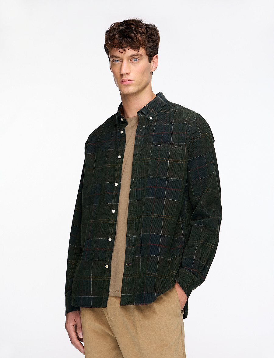 Barbour - Barbour Blair Tailored Tartan Cord Shirt - velvetsärgid - classic tartan - 0