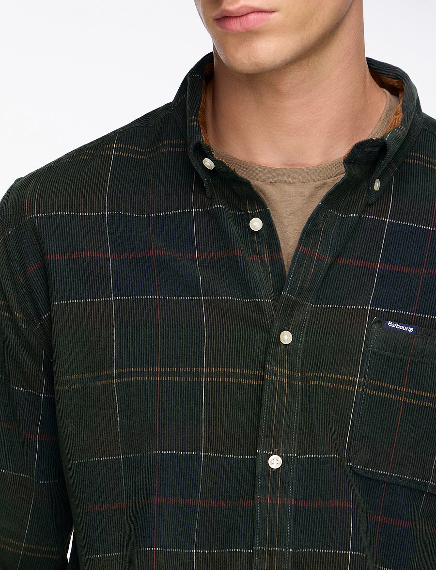 Barbour - Barbour Blair Tailored Tartan Cord Shirt - velvetsärgid - classic tartan - 5
