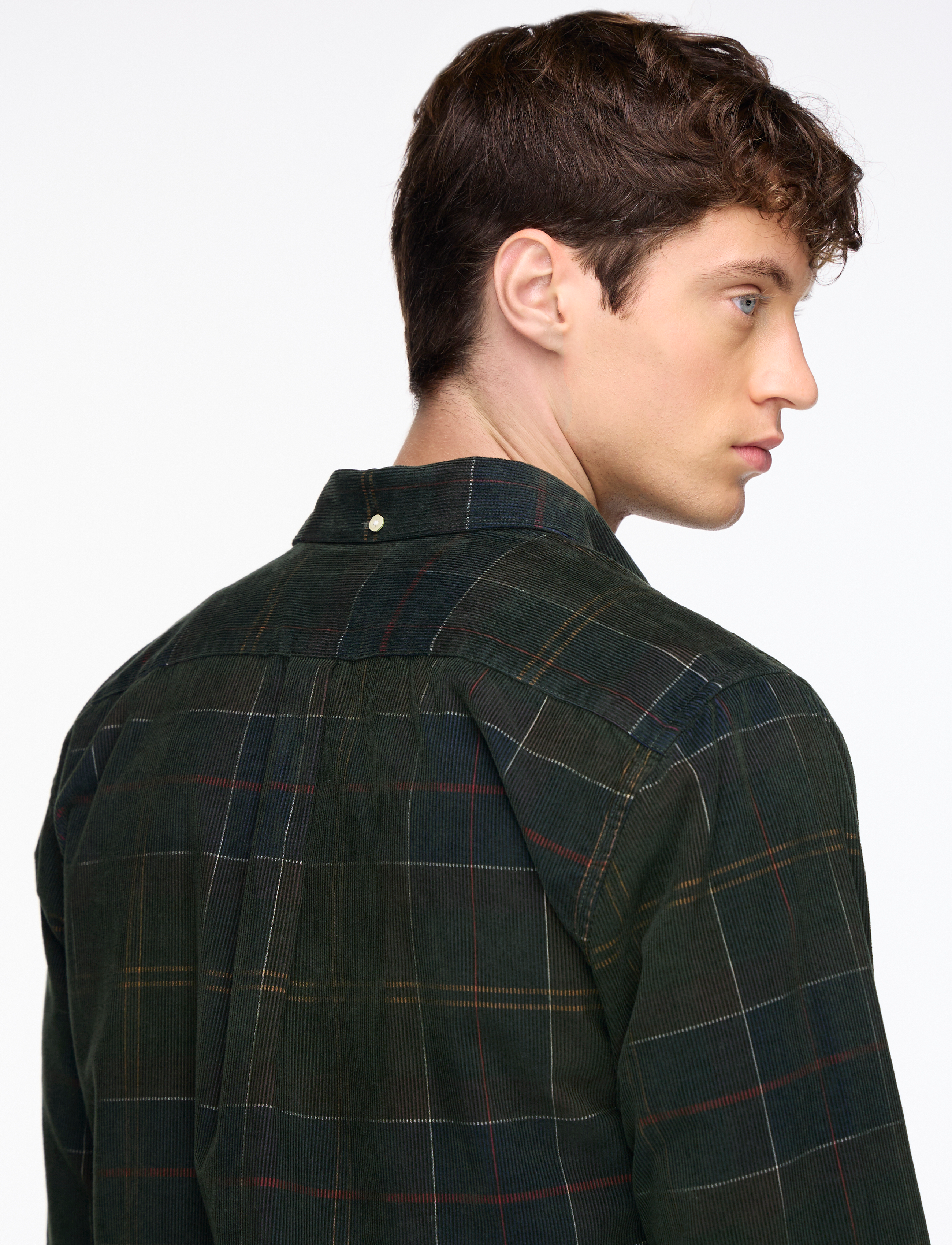 Barbour Blair Tailored Tartan Cord Shirt mönstrade skjortor herr – bild 7