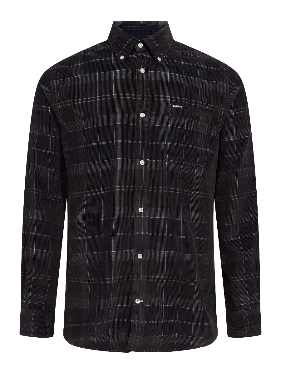 Barbour - Barbour Blair Tailored Tartan Cord Shirt - corduroy shirts - midnight oak tartan - 0