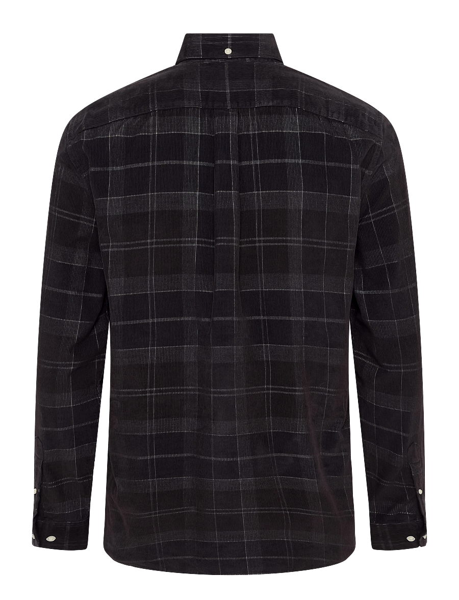 Barbour - Barbour Blair Tailored Tartan Cord Shirt - corduroy shirts - midnight oak tartan - 1