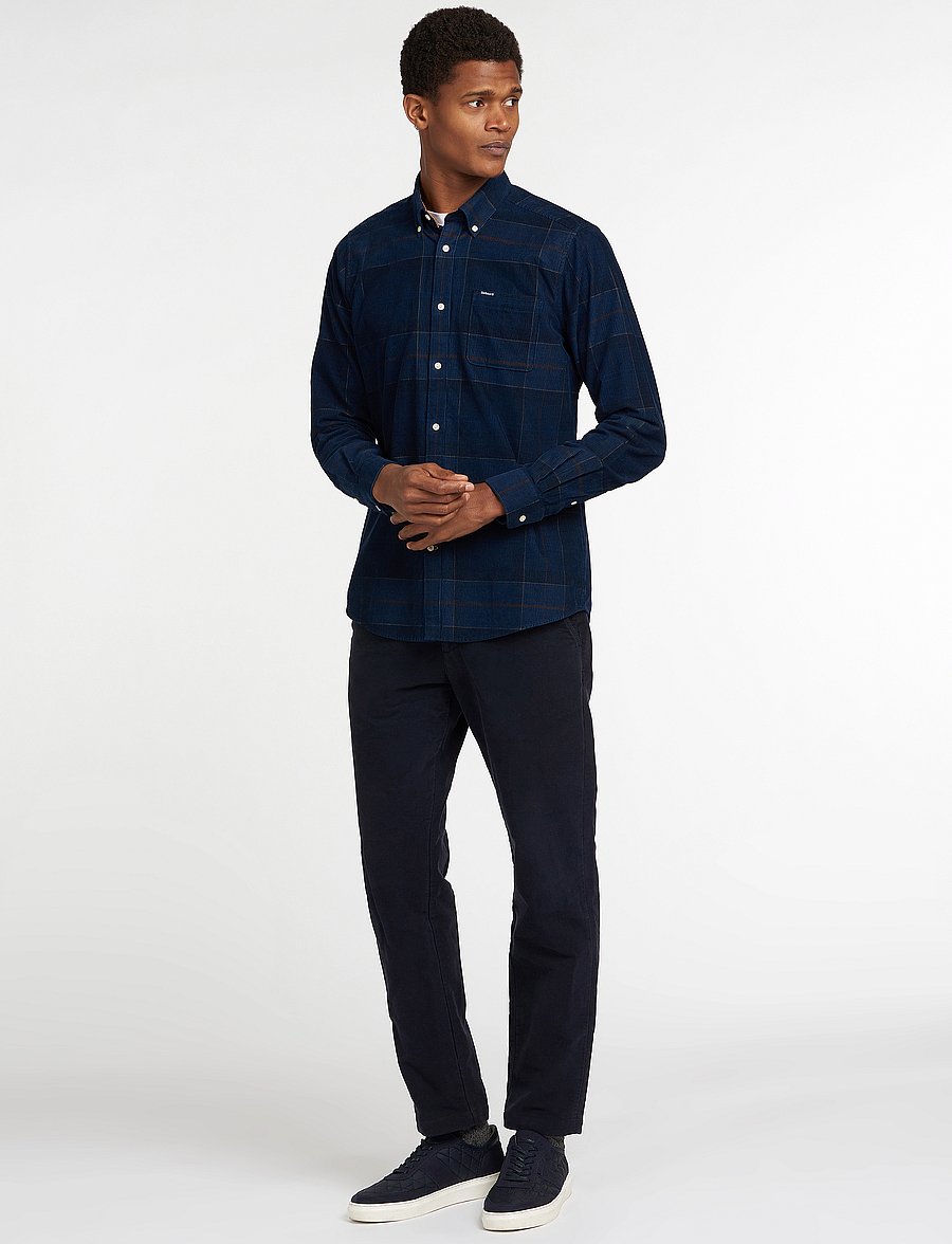Barbour - Barbour Blair Tailored Tartan Cord Shirt - cordhemden - midnight tartan - 4