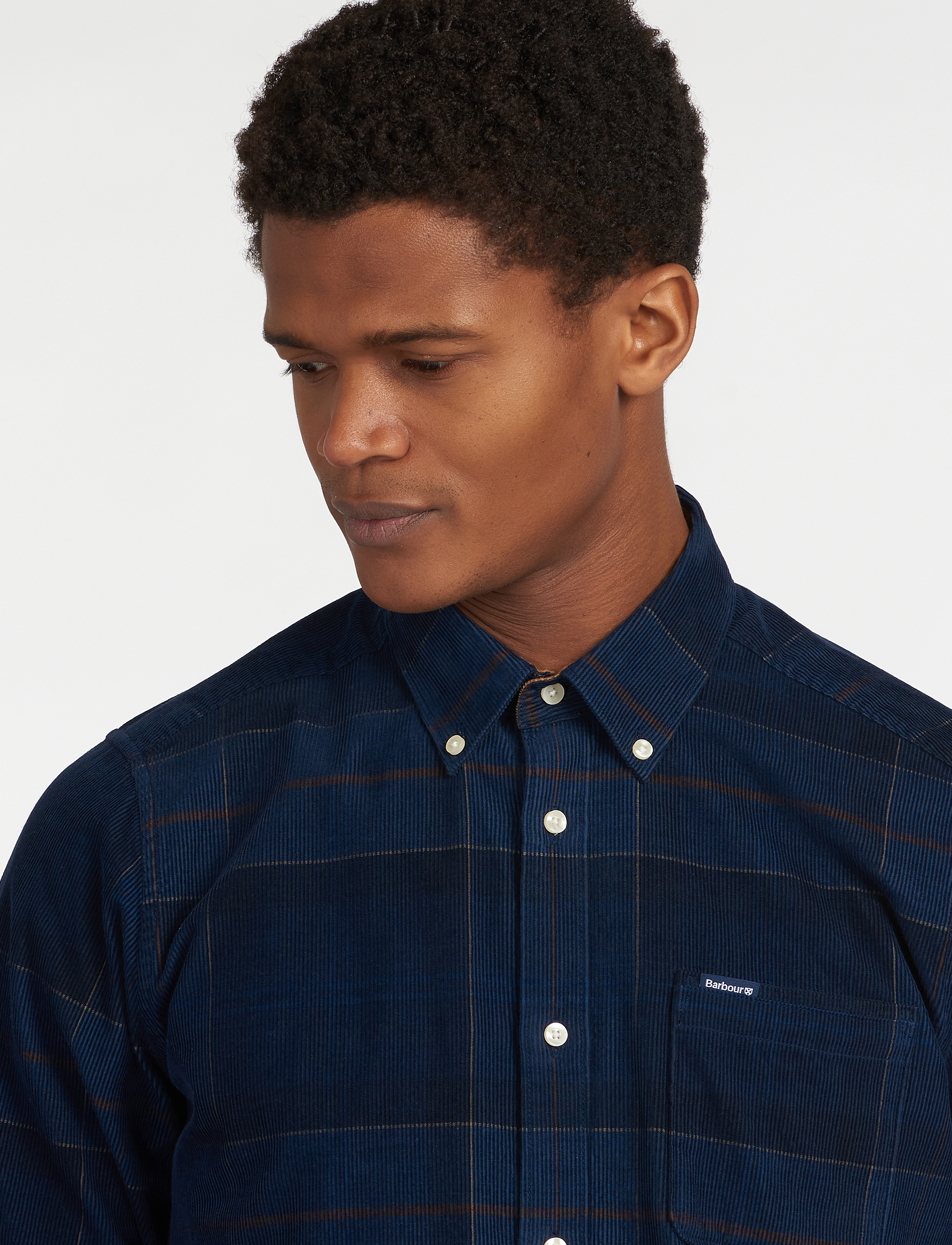 Barbour - Barbour Blair Tailored Tartan Cord Shirt - manchesterskjortor - midnight tartan - 5
