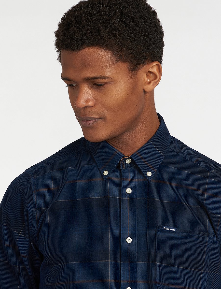 Barbour - Barbour Blair Tailored Tartan Cord Shirt - cordhemden - midnight tartan - 5