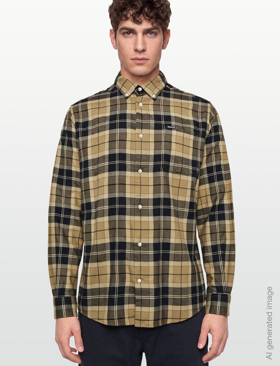 Barbour - Barbour Fortrose Tailored Tartan Shirt - basic skjortor - birchwood dress tartan - 3