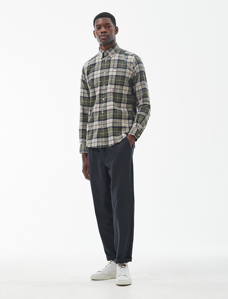 Barbour - Barbour Fortrose Tailored Tartan Shirt - basic overhemden - forest mist tartan - 3
