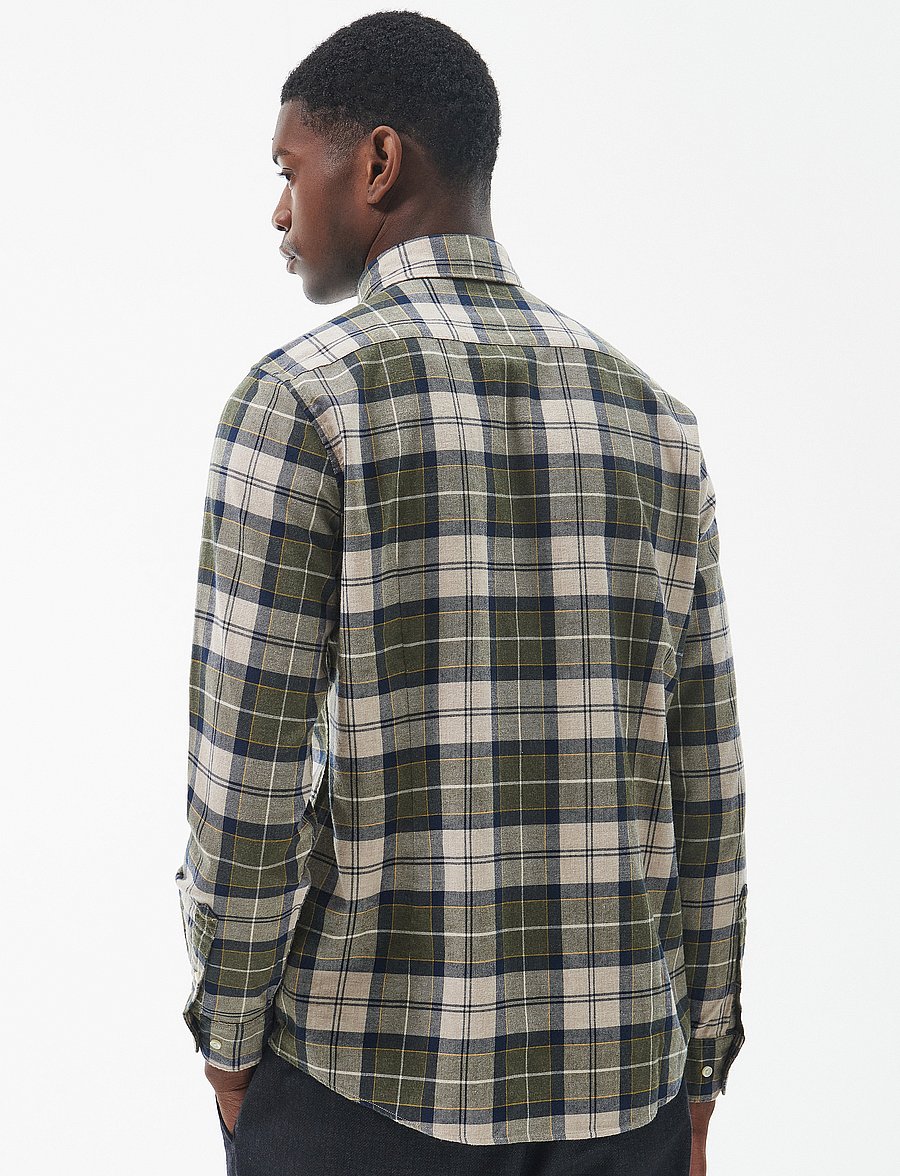Barbour - Barbour Fortrose Tailored Tartan Shirt - basic overhemden - forest mist tartan - 4