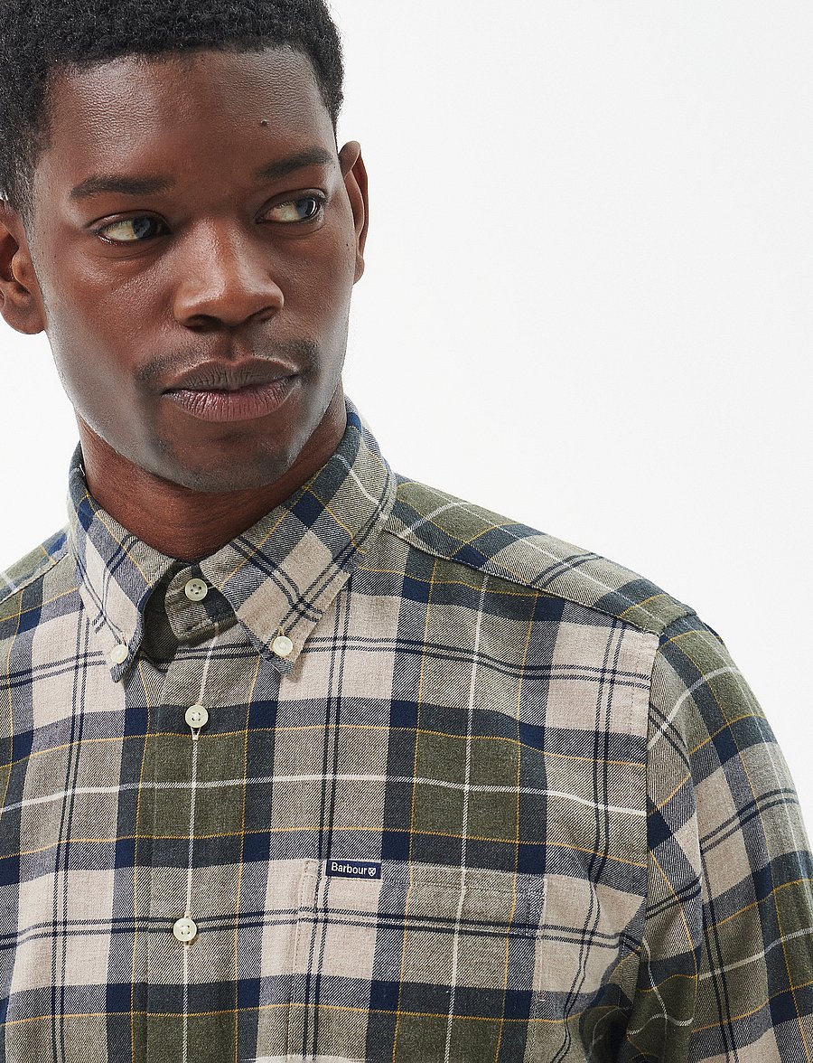 Barbour - Barbour Fortrose Tailored Tartan Shirt - basic overhemden - forest mist tartan - 5