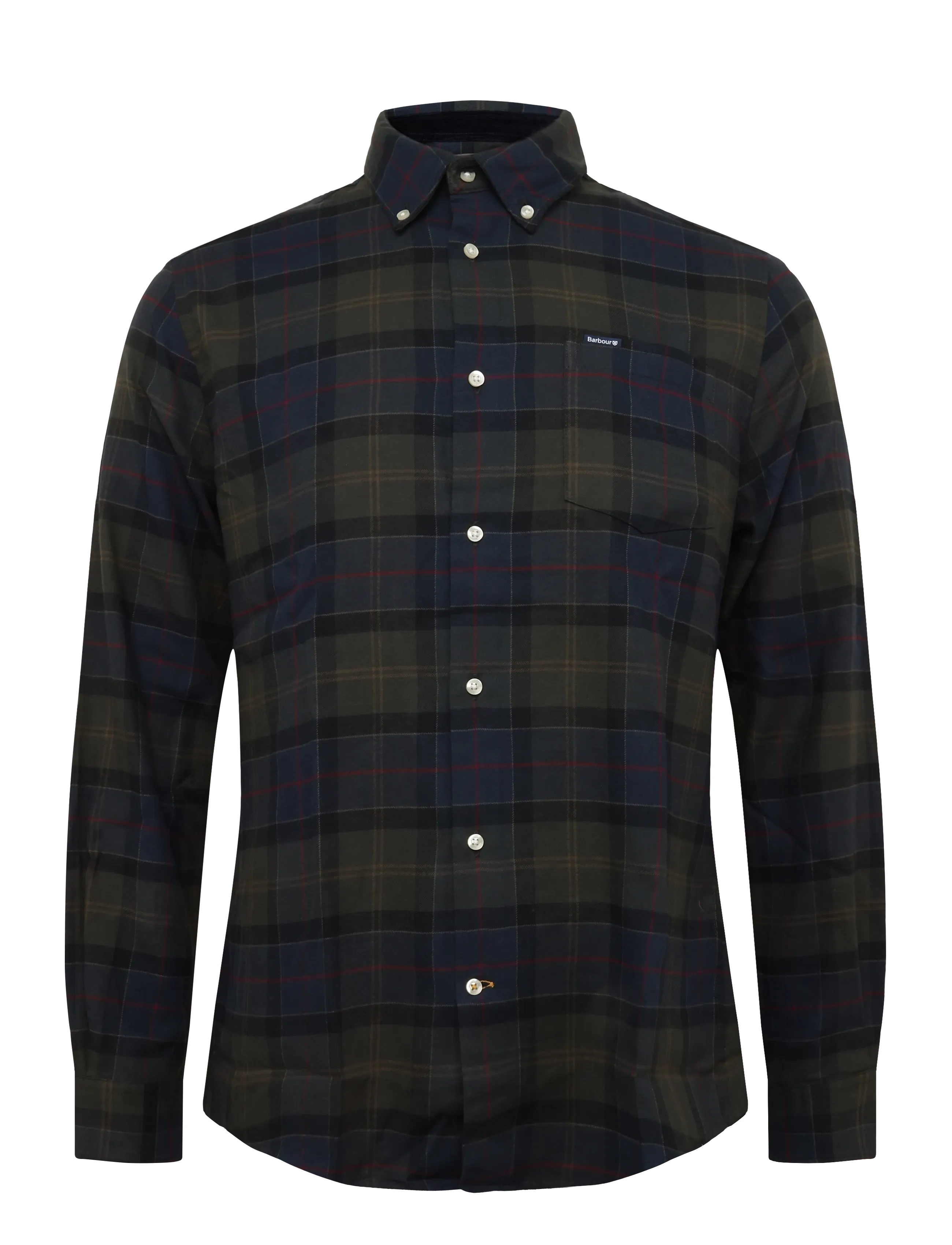 Barbour Barbour Fortrose Tailored Tartan Shirt - Hemden - SHADOW CLASSIC TARTAN / khaki/green