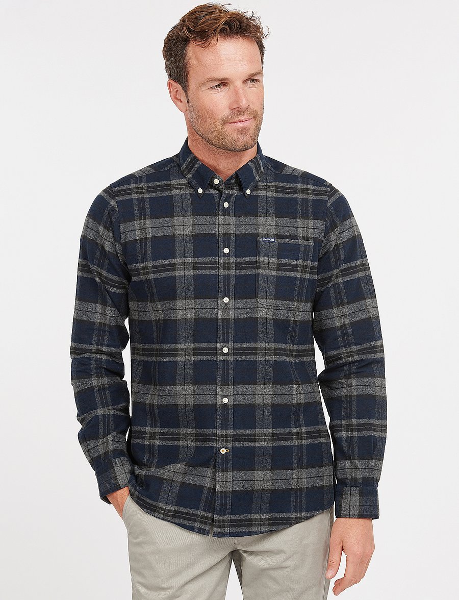 Barbour - Barbour Betsom Tailored Fit - ternede skjorter - grey marl - 0