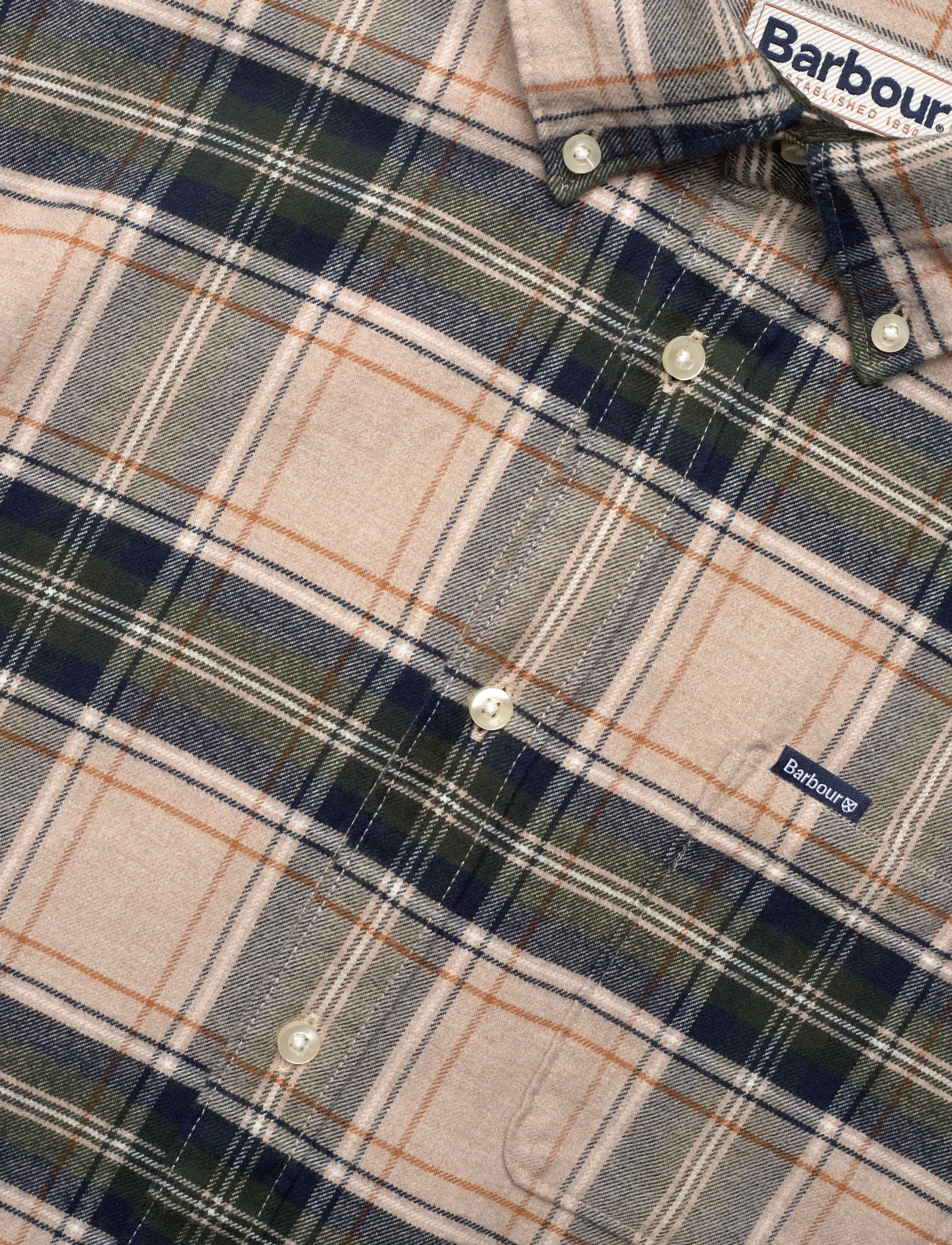 Barbour - Barbour Betsom Tailored Fit - ruutupaidat - stone - 3