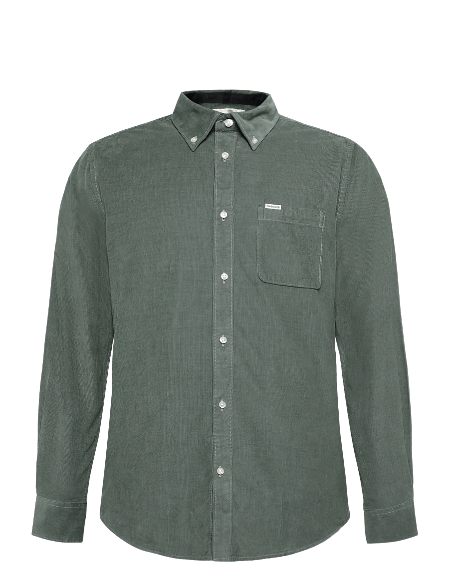 Barbour - Barbour Ramsey Tailored Cord Shirt - manchesterskjortor - agave green - 0