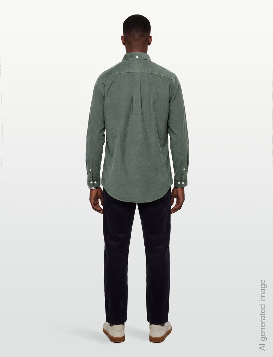 Barbour - Barbour Ramsey Tailored Cord Shirt - casual - agave green - 4