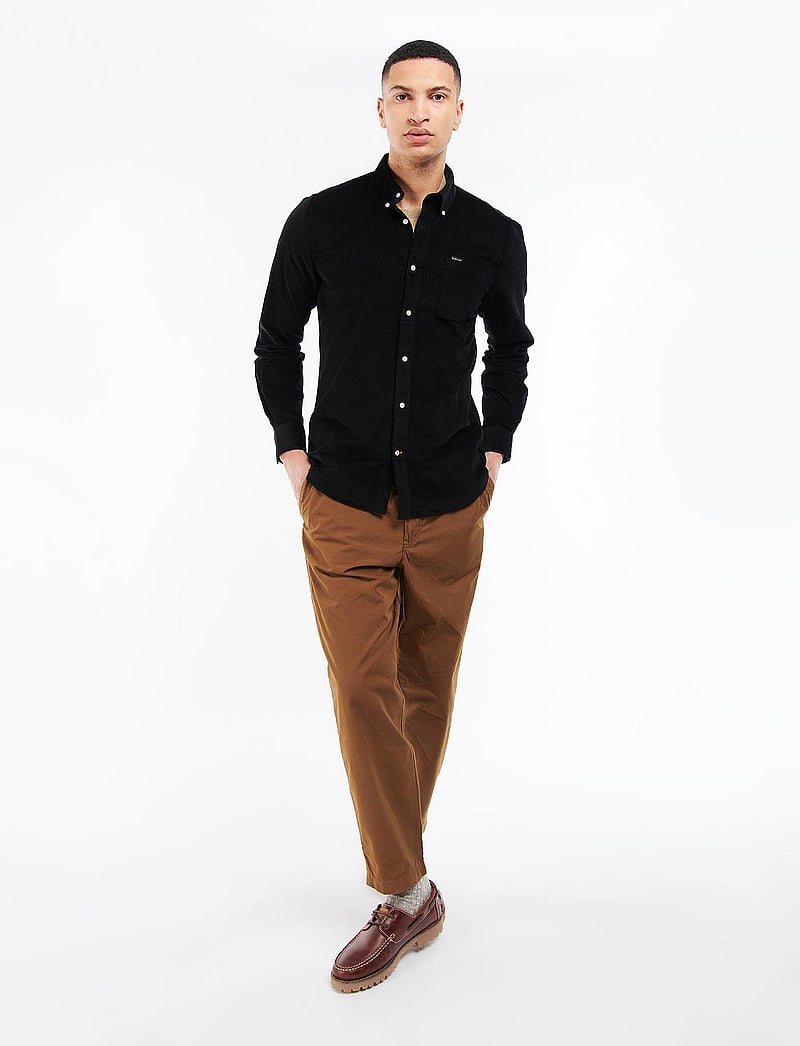 Barbour - Barbour Ramsey Tailored Cord Shirt - basic skjorter - black - 4