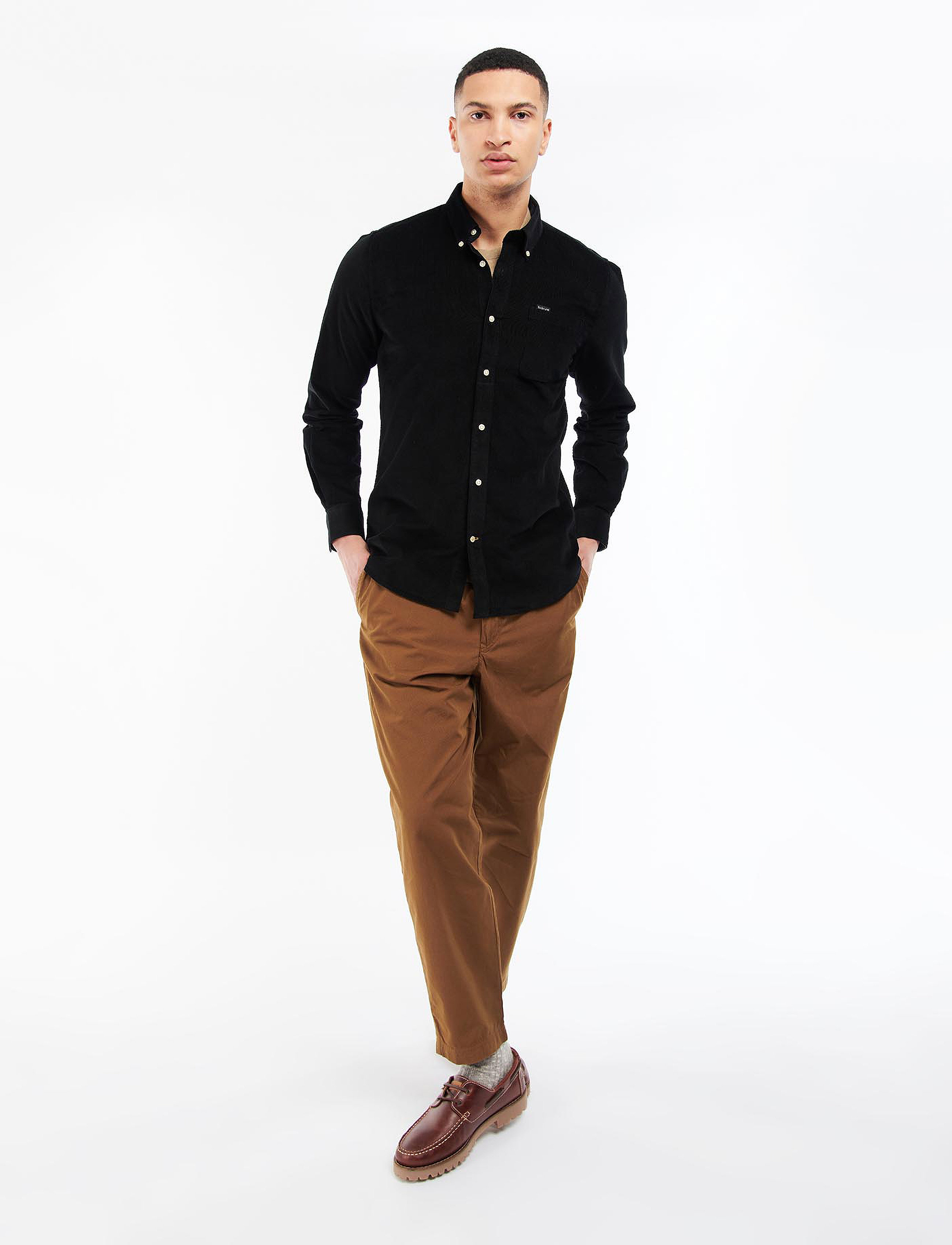 Barbour - Barbour Ramsey Tailored Cord Shirt - black - 4