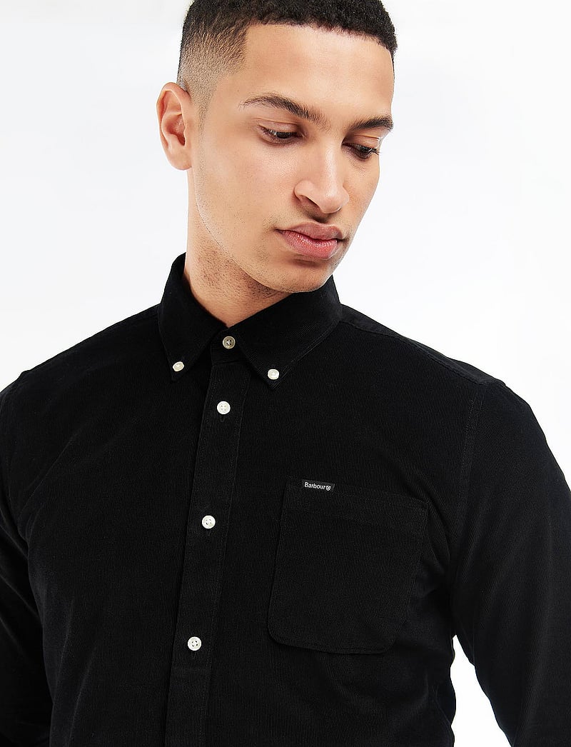 Barbour - Barbour Ramsey Tailored Cord Shirt - basic skjorter - black - 5