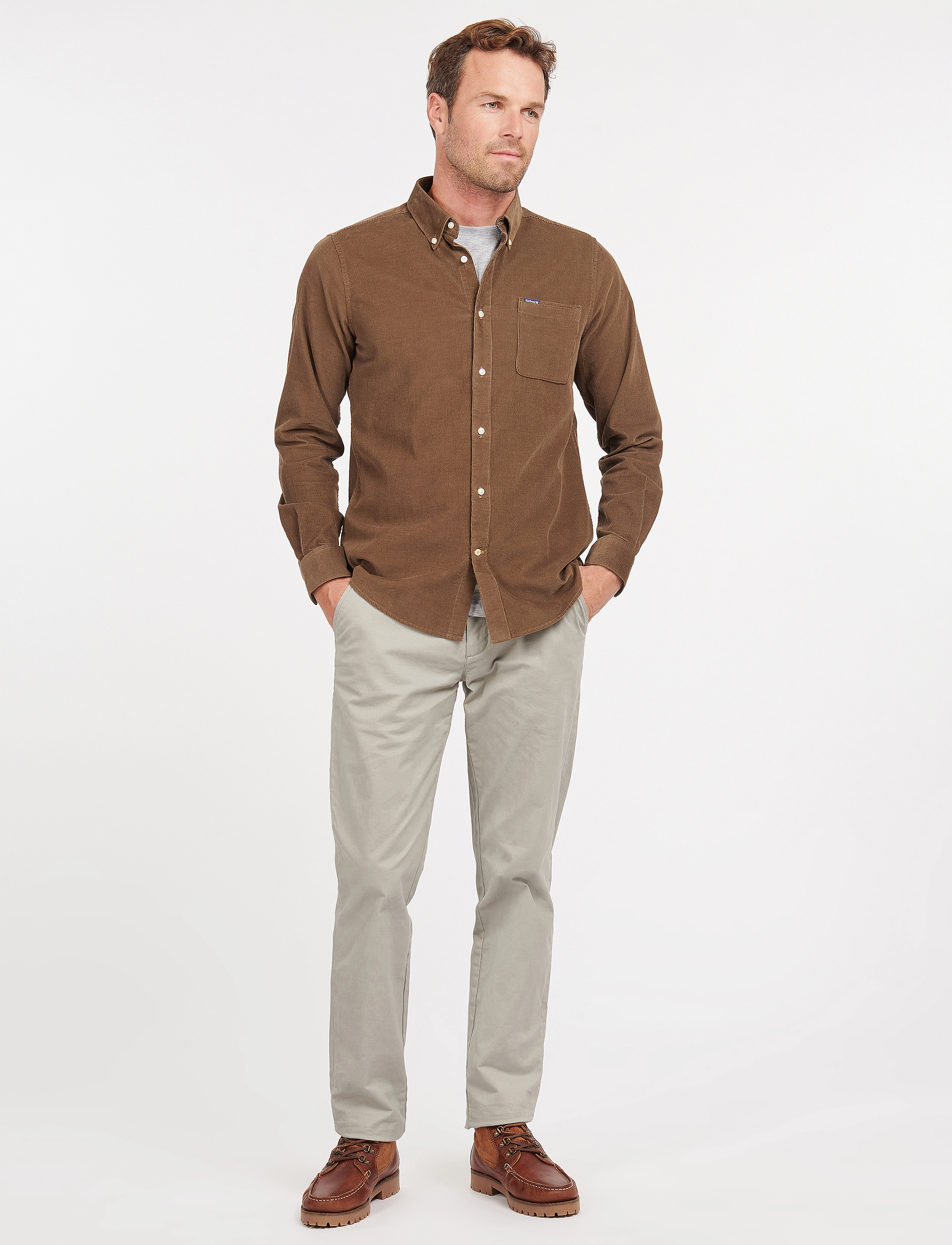 Barbour - Barbour Ramsey Tailored Cord Shirt - brown - 4