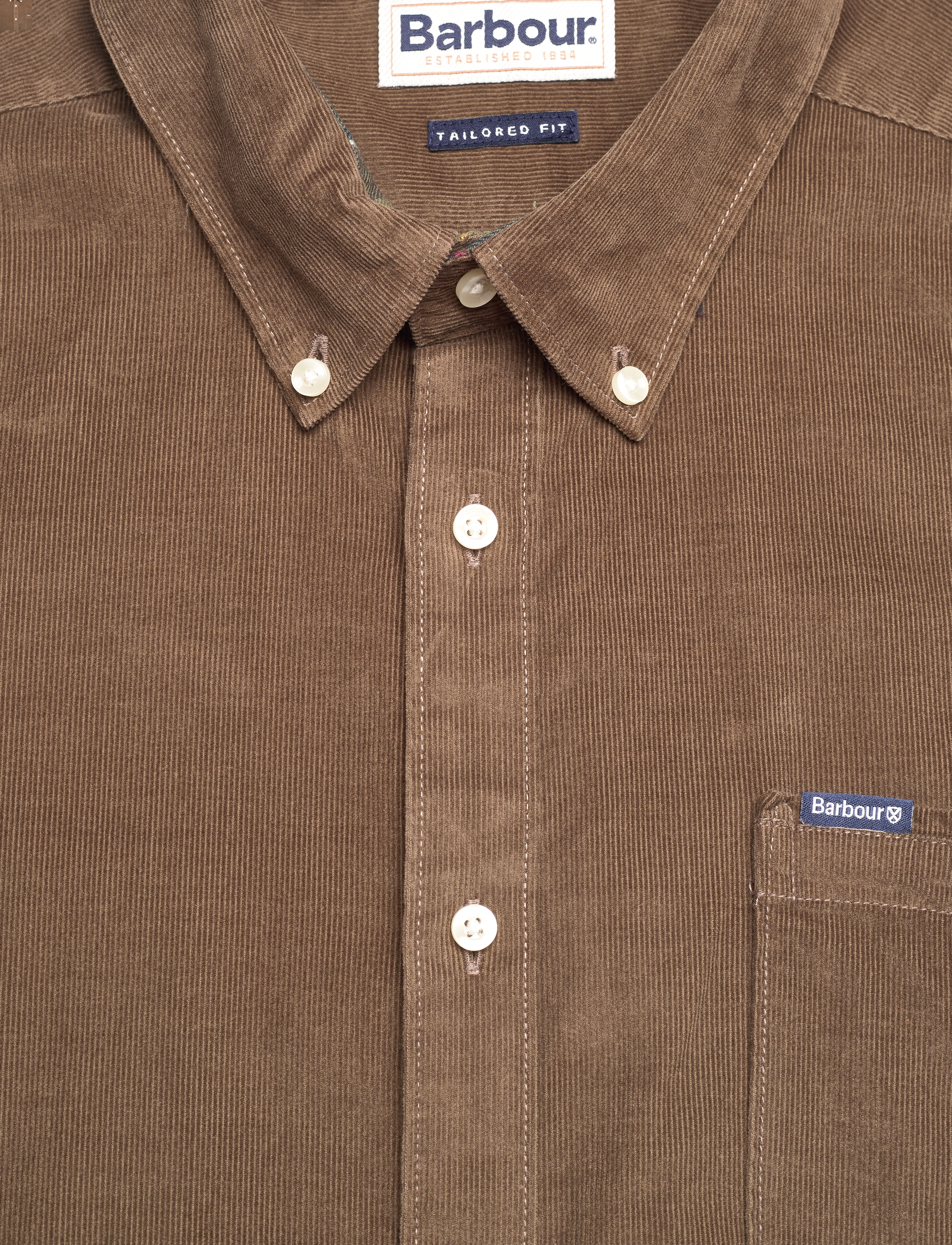 Barbour - Barbour Ramsey Tailored Cord Shirt - brown - 5