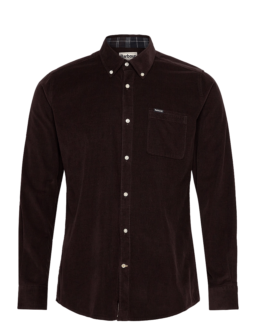 Barbour - Barbour Ramsey Tailored Cord Shirt - corduroy overhemden - brown - 0