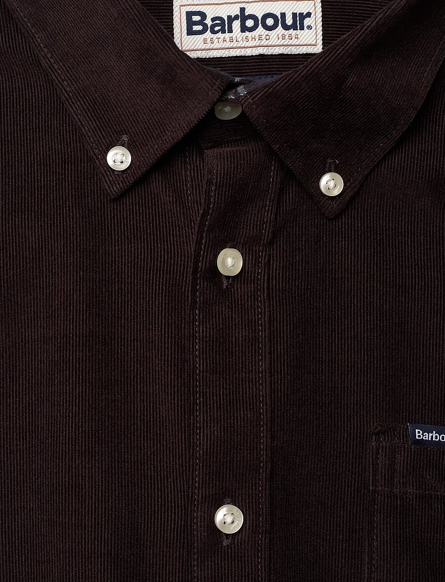 Barbour - Barbour Ramsey Tailored Cord Shirt - corduroy overhemden - brown - 2