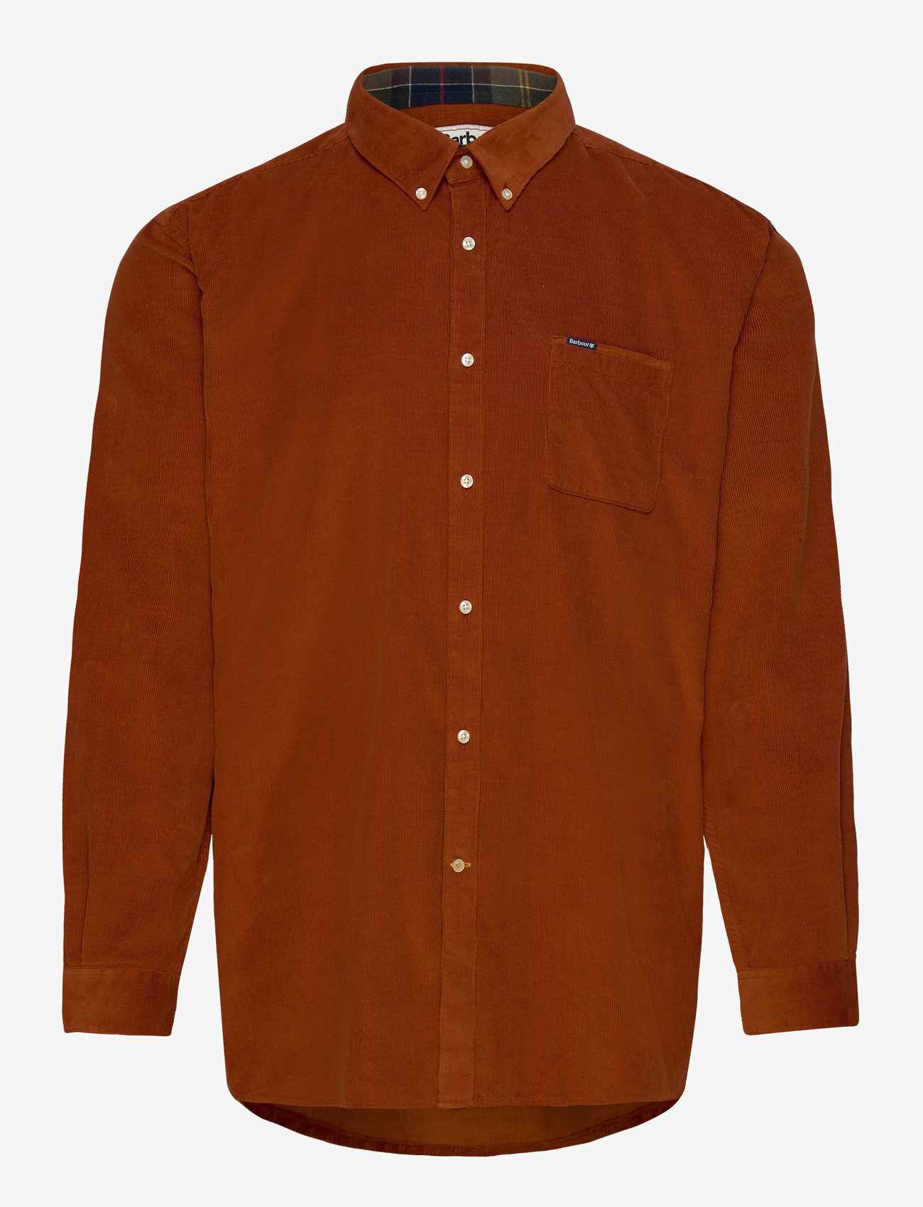 Barbour - Barbour Ramsey Tailored Cord Shirt - basic skjortor - dark ginger - 0