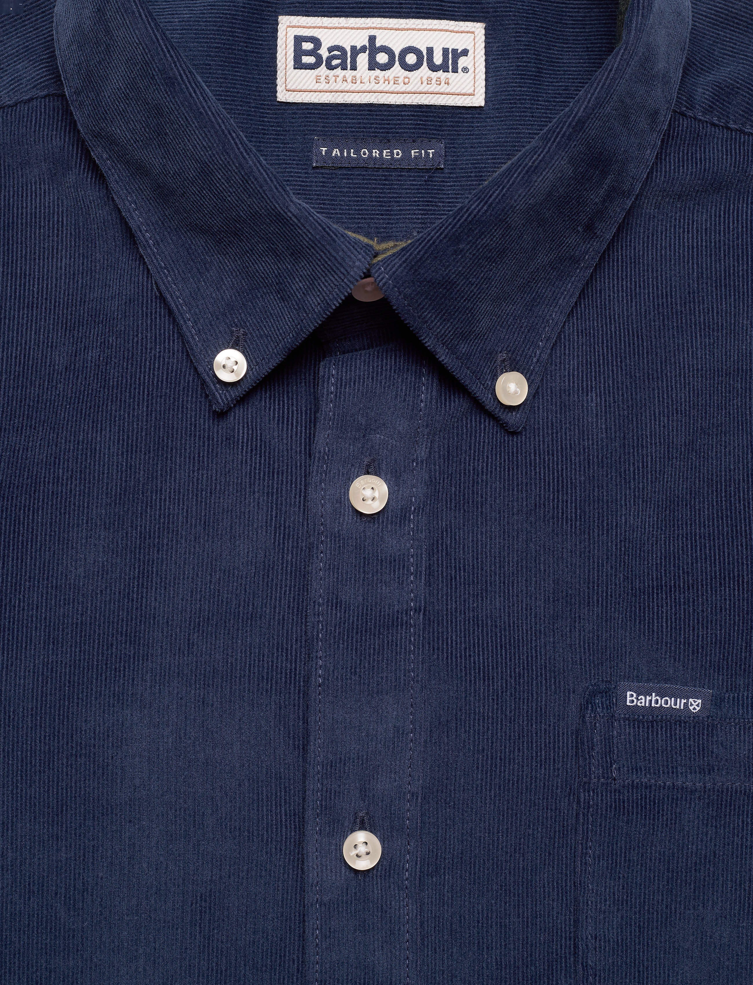 Barbour - Barbour Ramsey Tailored Cord Shirt - casual hemden - dk denim - 5