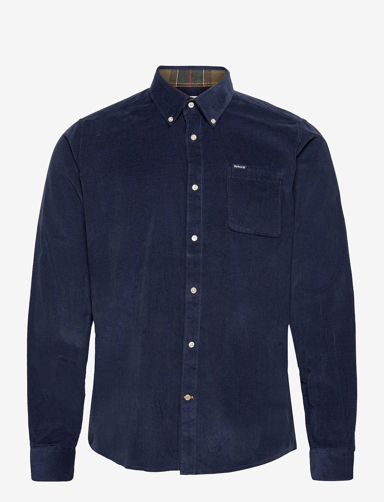 Barbour - Barbour Ramsey Tailored Cord Shirt - basic skjortor - dk denim - 1