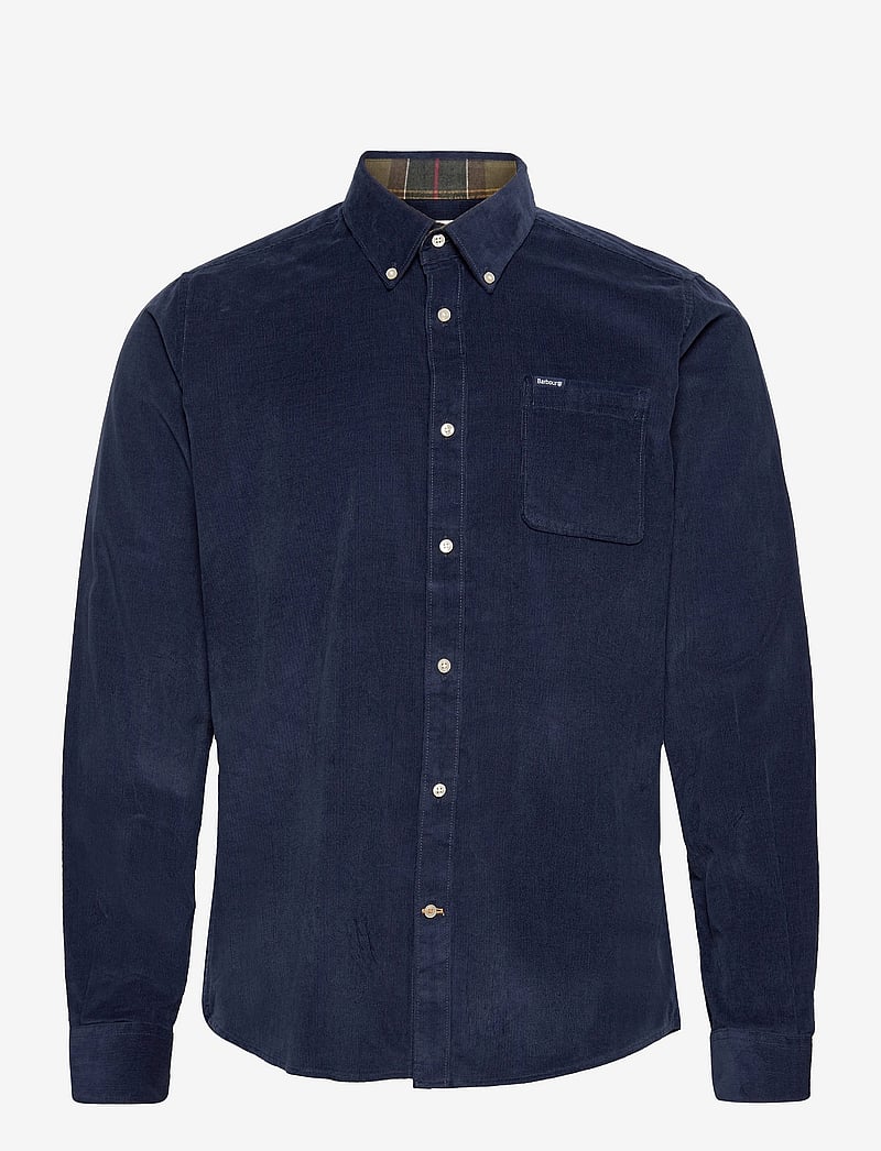 Barbour - Barbour Ramsey Tailored Cord Shirt - basic skjortor - dk denim - 1