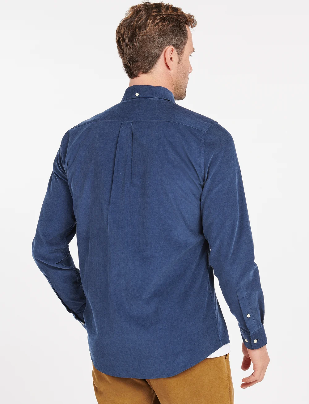 Barbour - Barbour Ramsey Tailored Cord Shirt - basic shirts - dk denim - 3