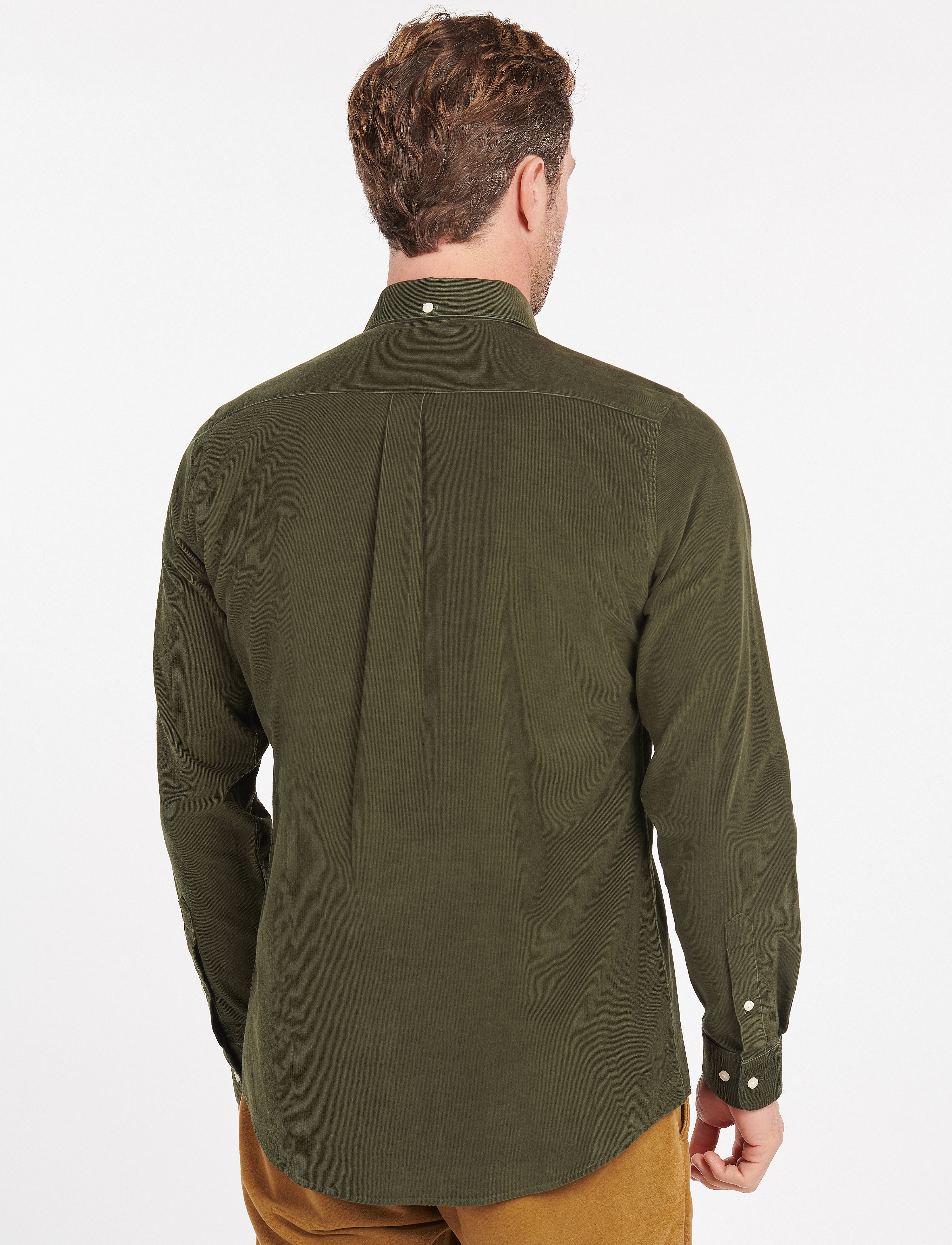 Barbour - Barbour Ramsey Tailored Cord Shirt - casual hemden - forest - 3