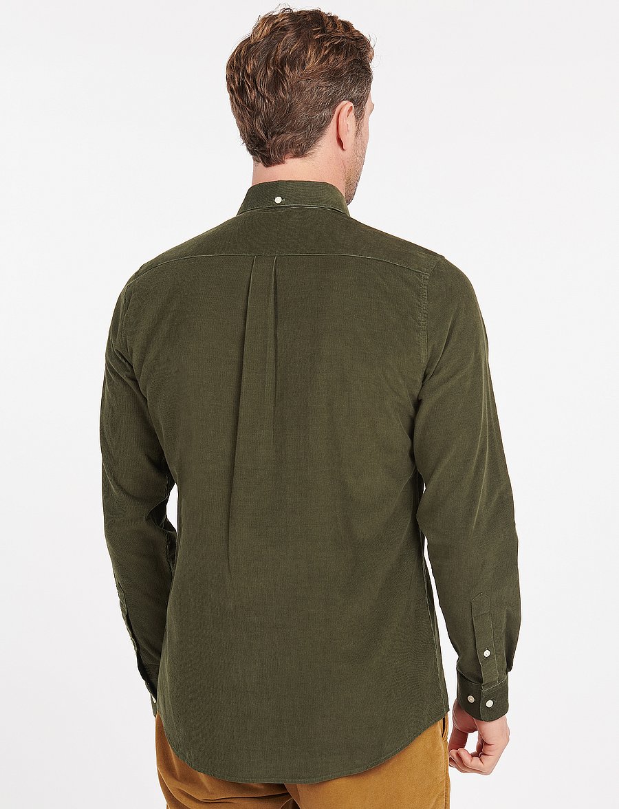 Barbour - Barbour Ramsey Tailored Cord Shirt - casual hemden - forest - 3