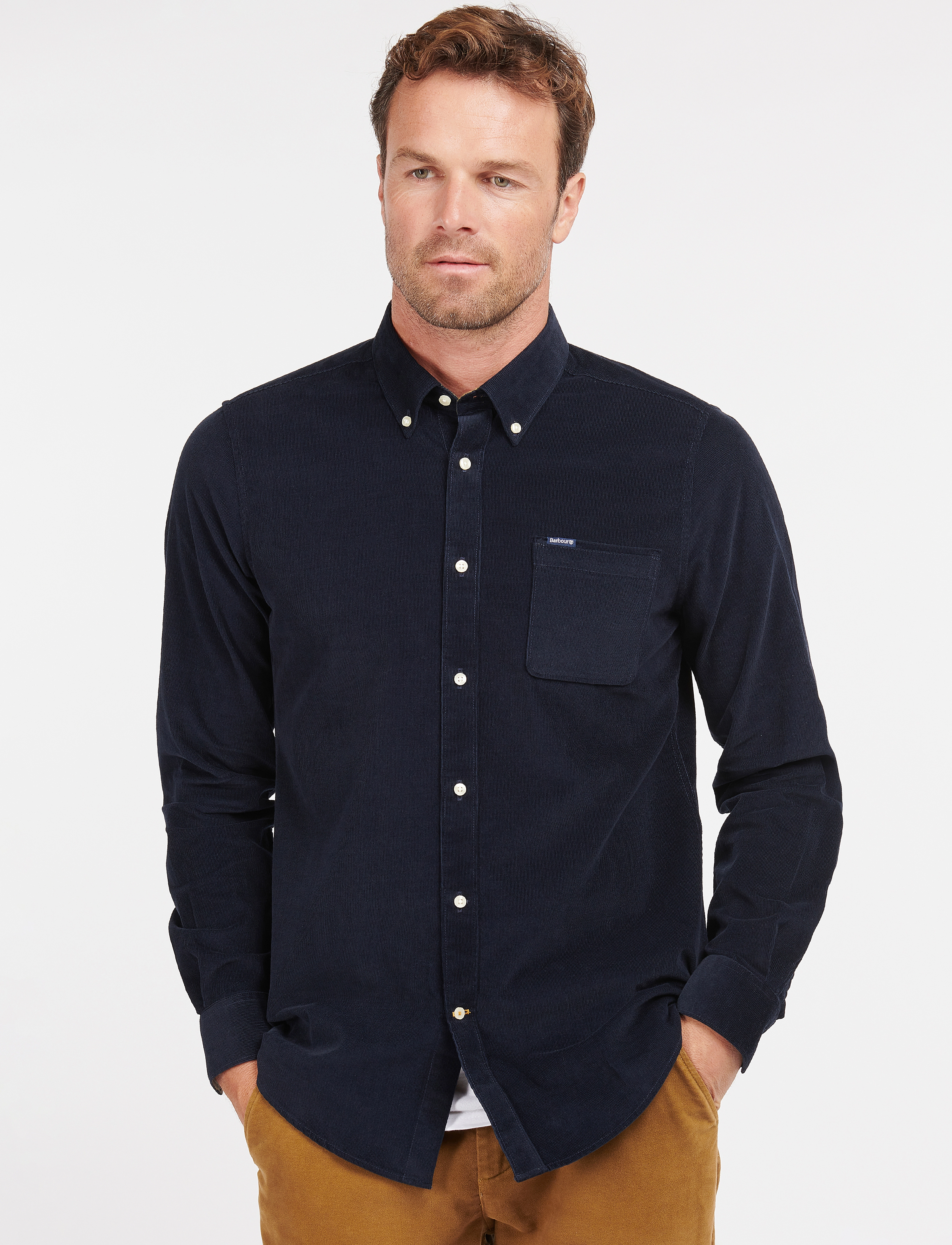 Barbour Barbour Ramsey Tailored Cord Shirt - Skjortor - NAVY / navy