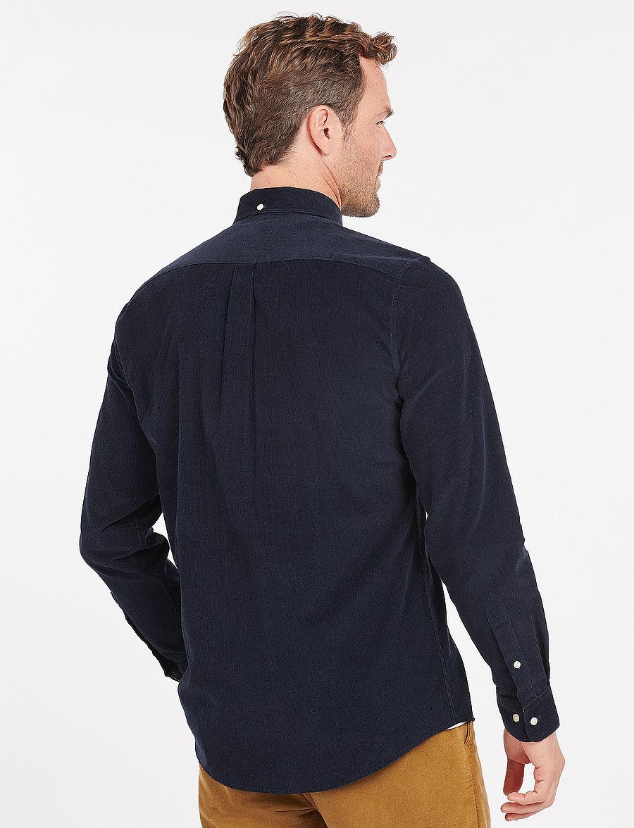 Barbour - Barbour Ramsey Tailored Cord Shirt - casual hemden - navy - 3