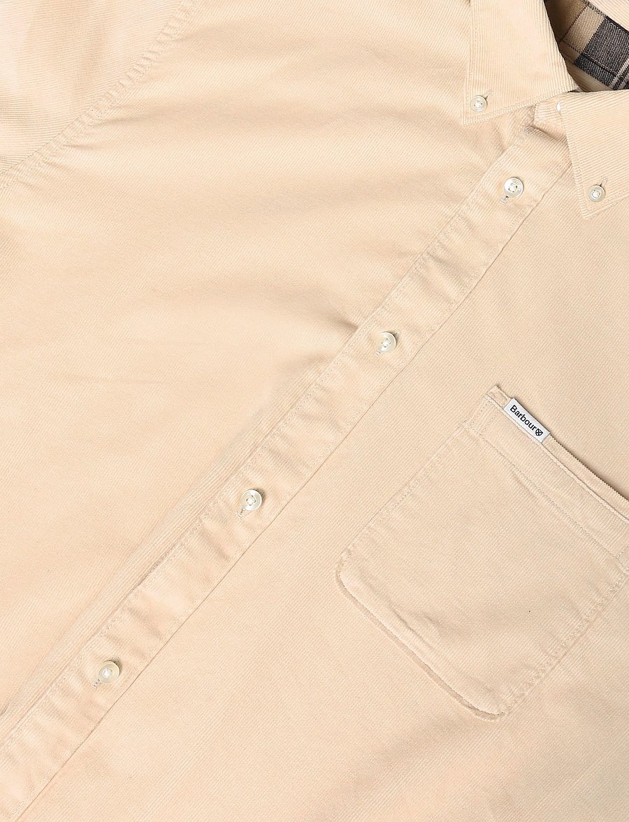 Barbour - Barbour Ramsey Tailored Cord Shirt - velvetsärgid - pearl - 2