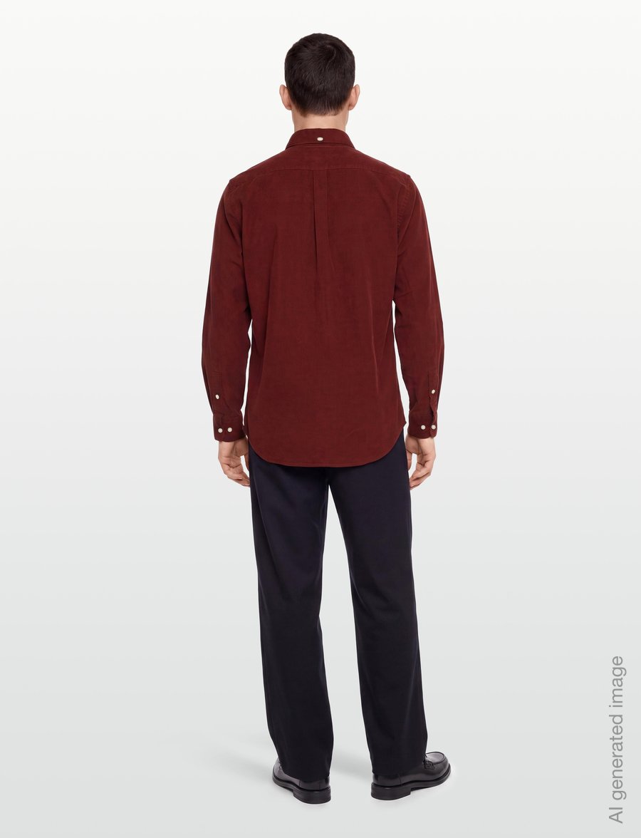 Barbour - Barbour Ramsey Tailored Cord Shirt - velvetsärgid - russet brown - 4
