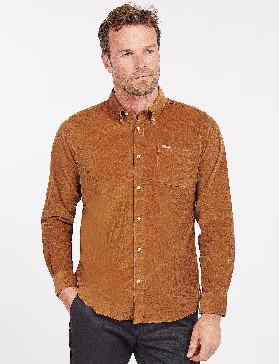 Barbour - Barbour Ramsey Tailored Cord Shirt - casual hemden - sandstone - 0