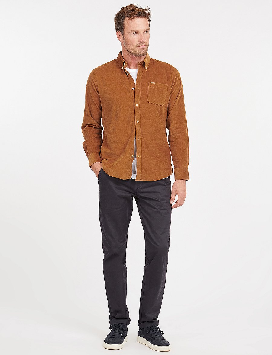 Barbour - Barbour Ramsey Tailored Cord Shirt - casual hemden - sandstone - 4