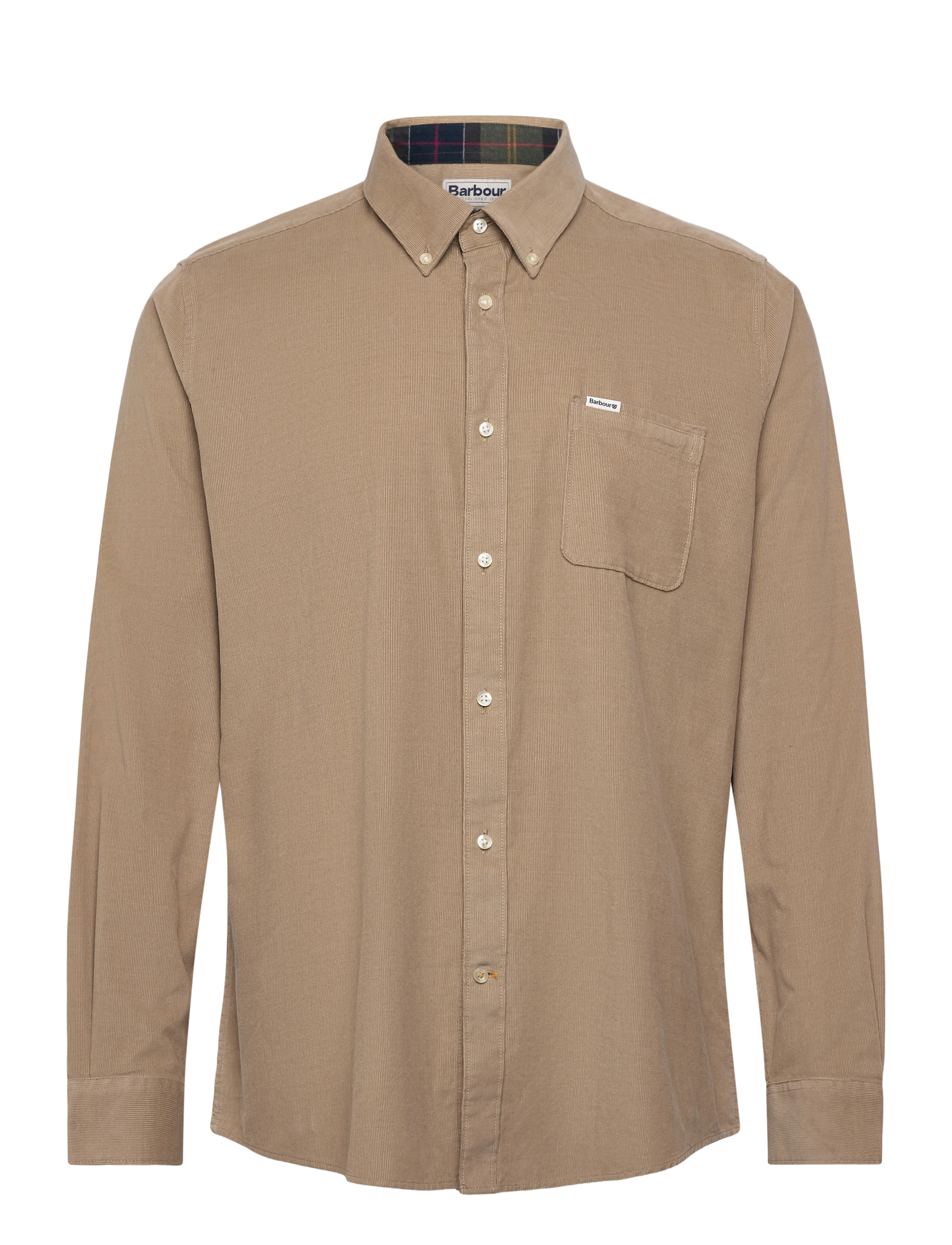 Barbour Ramsey Tailored Cord Shirt - STONE