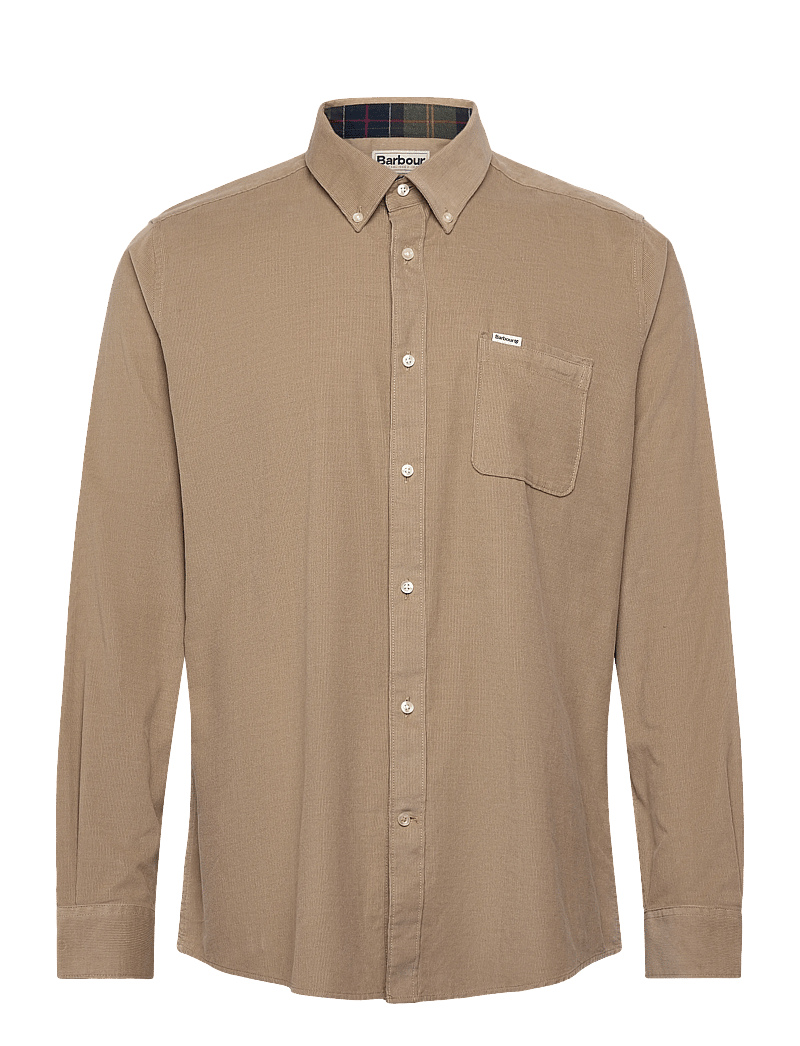 Barbour - Barbour Ramsey Tailored Cord Shirt - basic skjortor - stone - 0