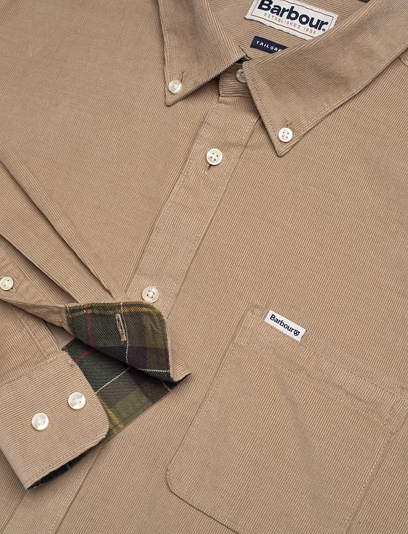 Barbour - Barbour Ramsey Tailored Cord Shirt - basic skjortor - stone - 2