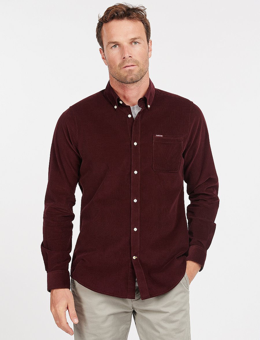 Barbour - Barbour Ramsey Tailored Cord Shirt - casual hemden - winter red - 0