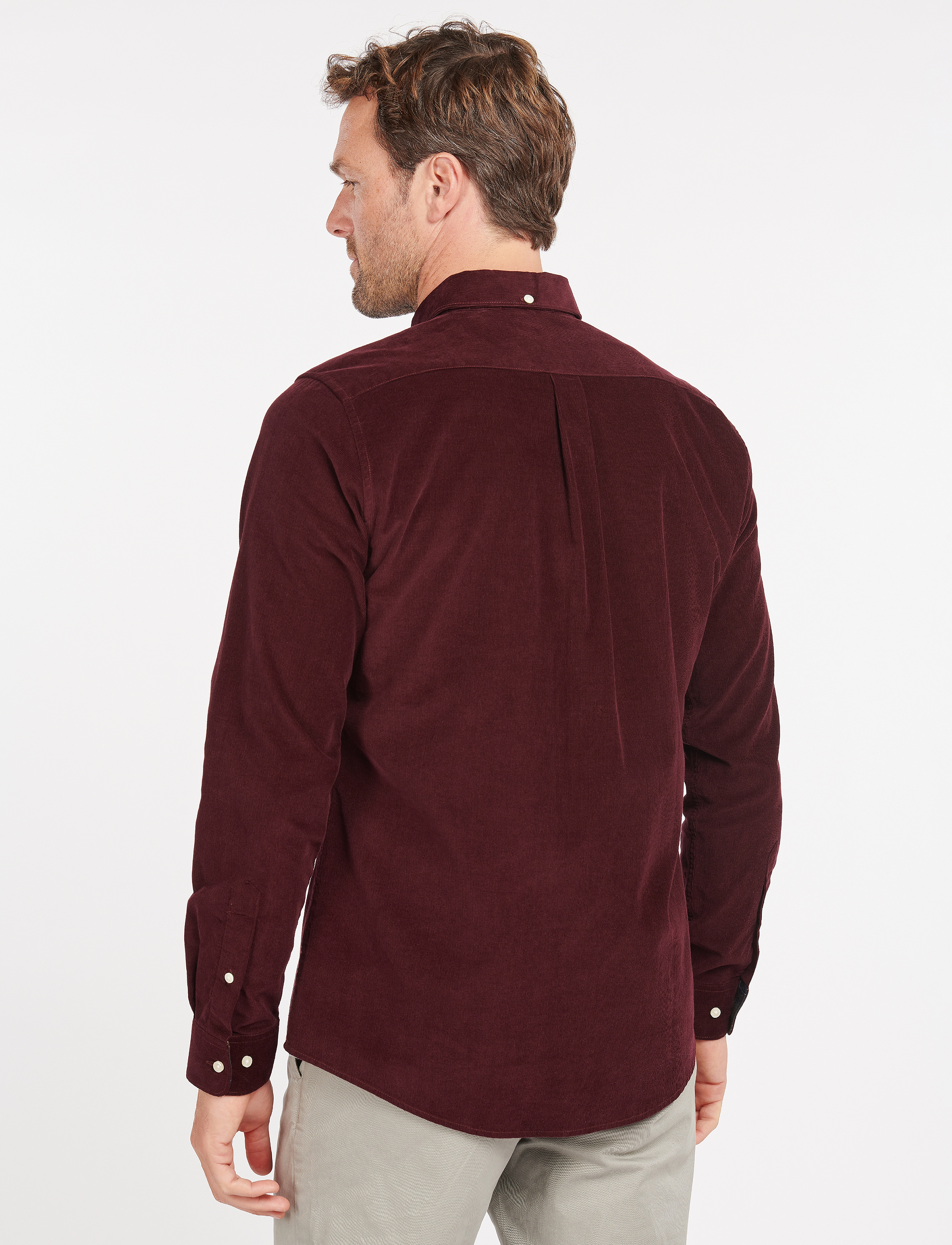 Barbour - Barbour Ramsey Tailored Cord Shirt - casual hemden - winter red - 3