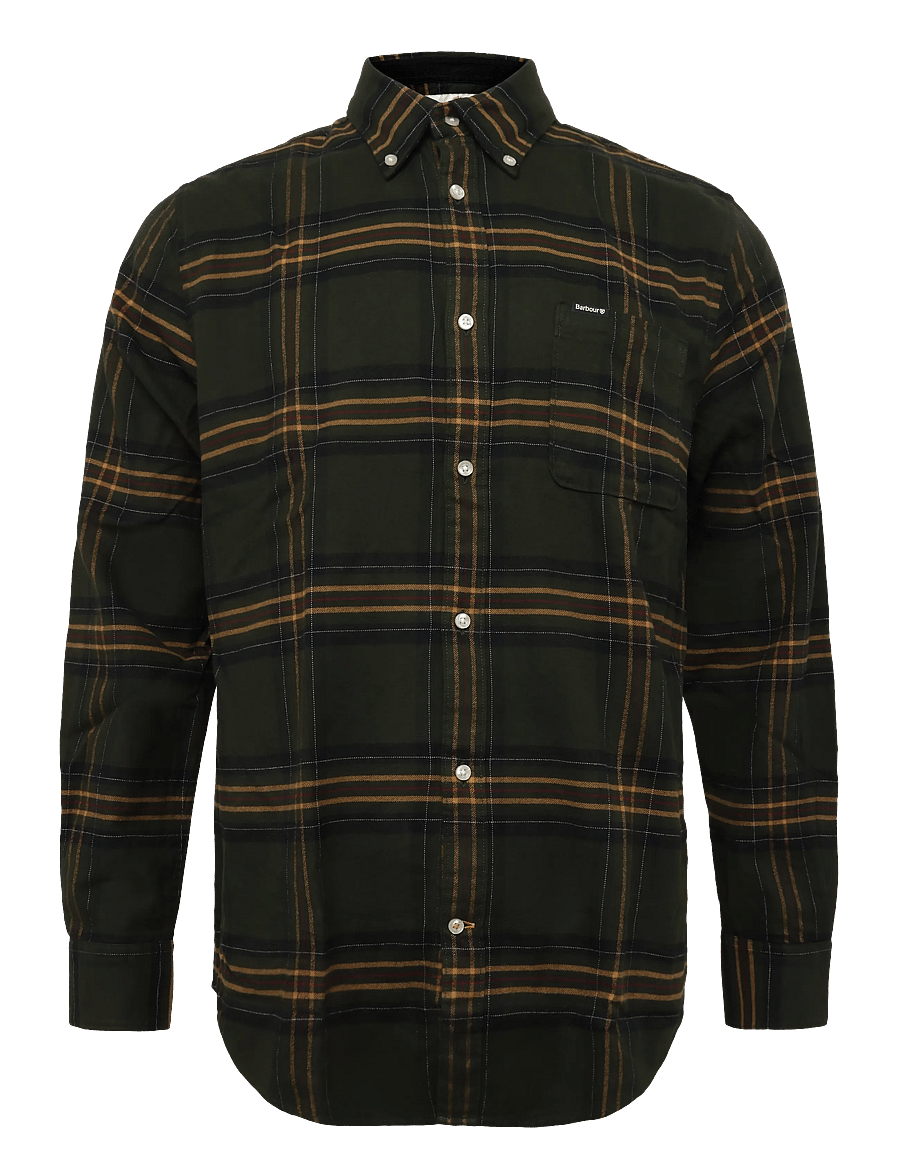 Barbour - Barbour Portdown Tailored Checked Shirt - olive - 0