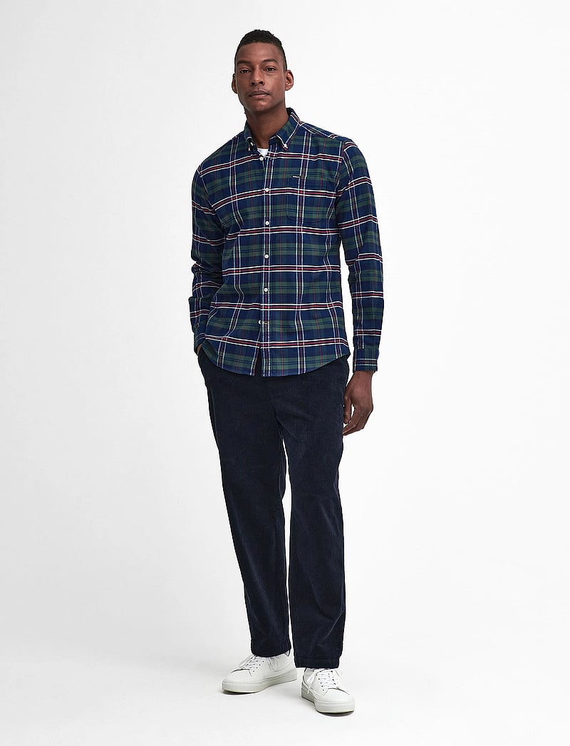 Barbour - Barbour Ronan Tailored Checked Shirt - tavalised t-särgid - deep blue - 2