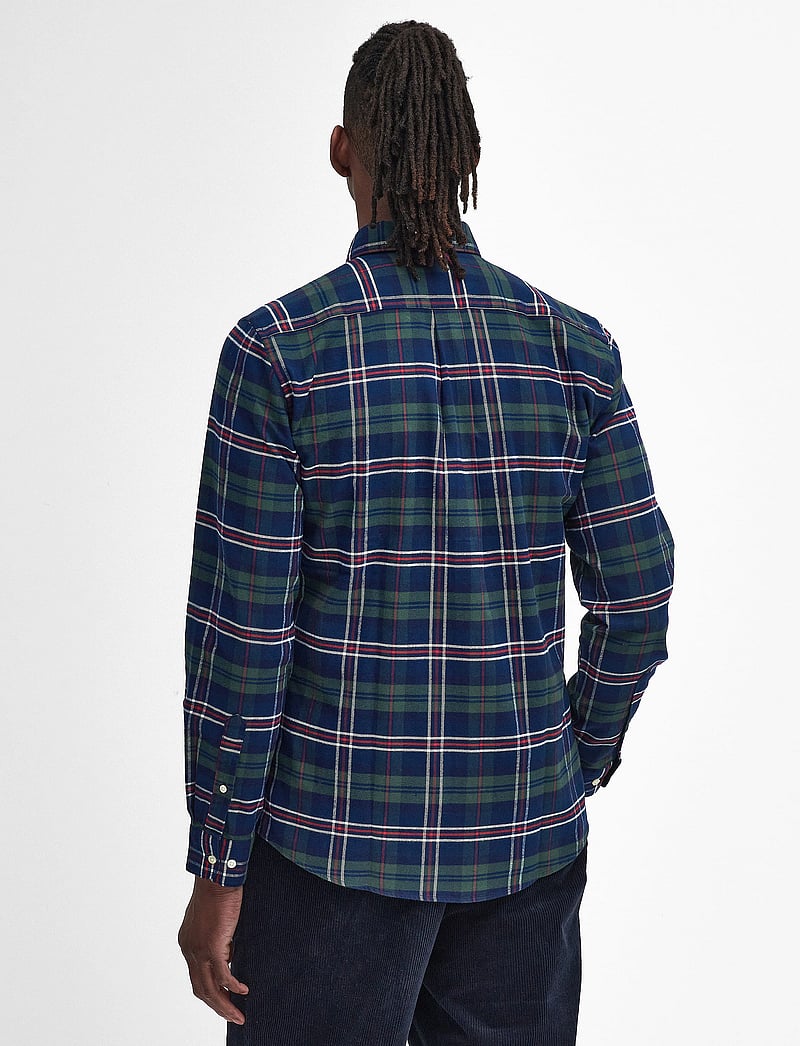 Barbour - Barbour Ronan Tailored Checked Shirt - tavalised t-särgid - deep blue - 3