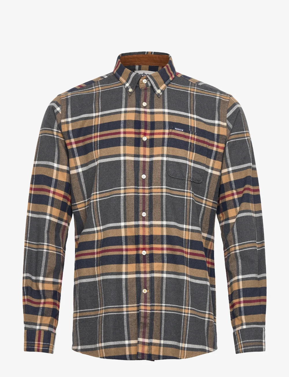 Barbour - Barbour Ronan Tailored Checked Shirt - basic skjorter - grey marl - 1