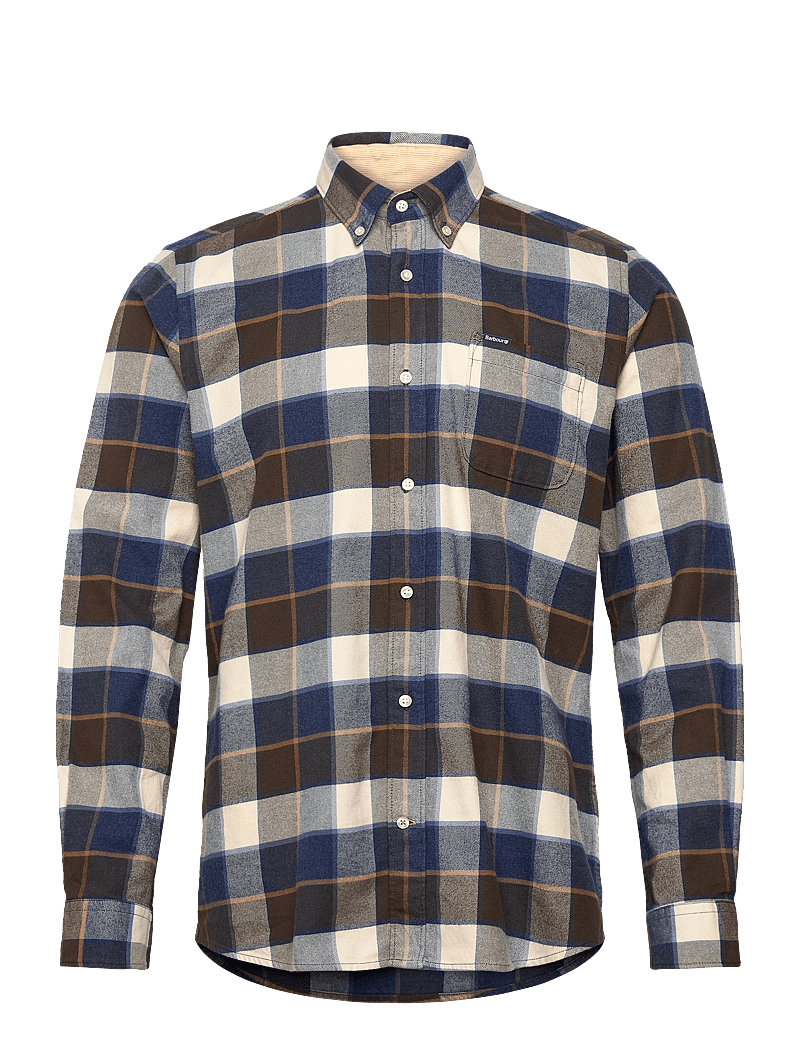 Barbour - Barbour Valley Tailored Checked Shirt - tavalised t-särgid - beige - 0