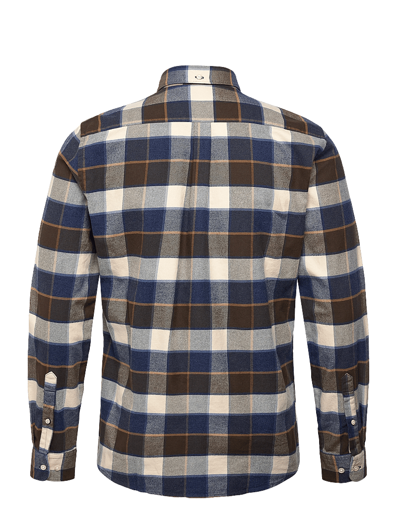 Barbour - Barbour Valley Tailored Checked Shirt - tavalised t-särgid - beige - 1